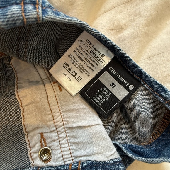 Carhartt Blue Denim Bib Overalls - Picture 4 of 5